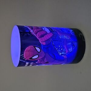 Spiderman Flameless Color Changing Candle Night Light Takes 2 AA Batteries